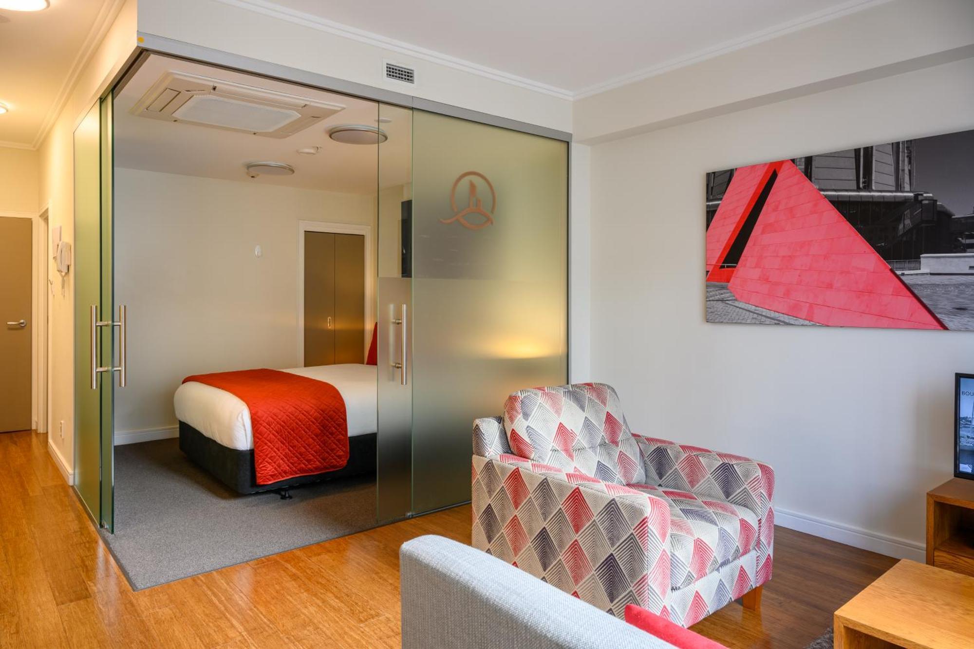 Boulcott Suites Wellington Bagian luar foto A suite at the hotel
